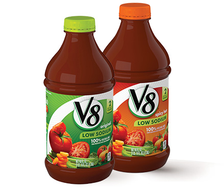 <em>V8</em>® Low Sodium Hero Logo