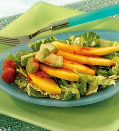 MANGO & AVOCADO SALAD WITH AÇAI BERRY VINAIGRETTE