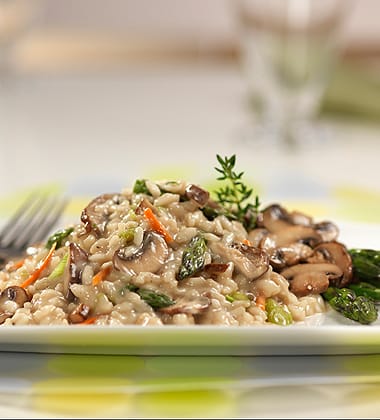 MUSHROOM ASPARAGUS RISOTTO
