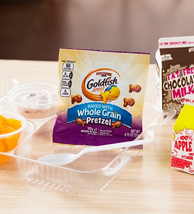 GOLDFISH® BAKED WITH WHOLE GRAIN PRETZEL BREAKFAST COMBO